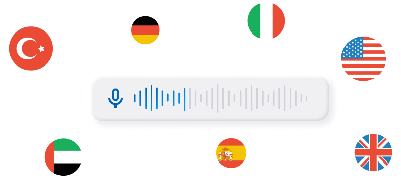 AI voice translation with multiple languages